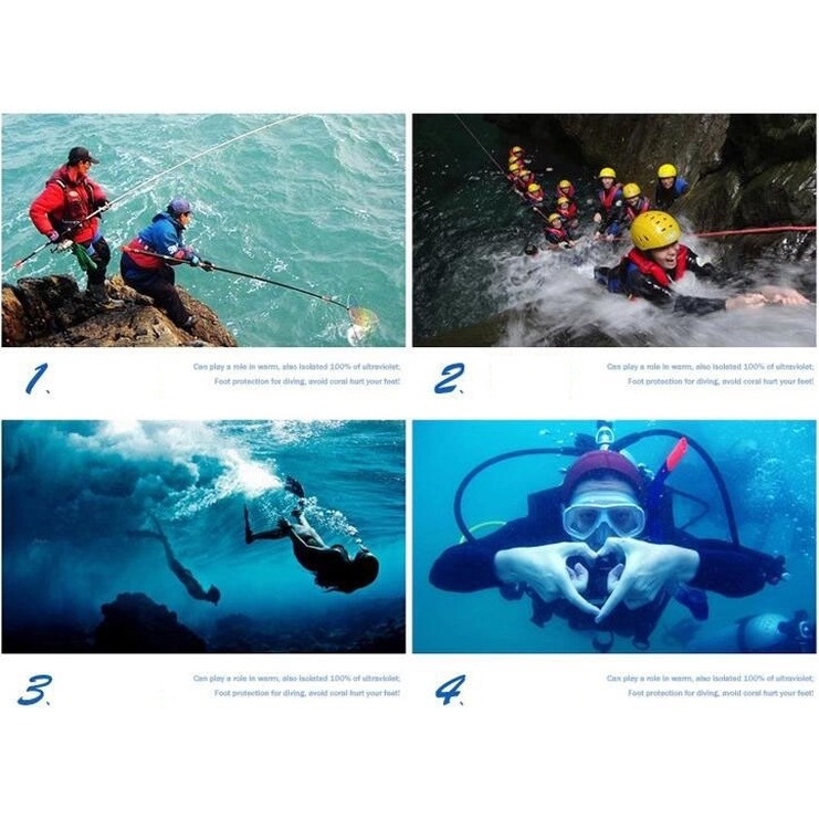 Giày Chống Trượt In Nhiều Họa Tiết Dùng Tập Thể Thao Dưới Biển/Tập Yoga/Lướt Sóng/Thể Thao Dưới Nước Cho Nam Và Nữ