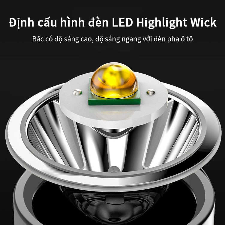 Đèn pin LED siêu sáng 4 chế độ điều chỉnh tiện lợi