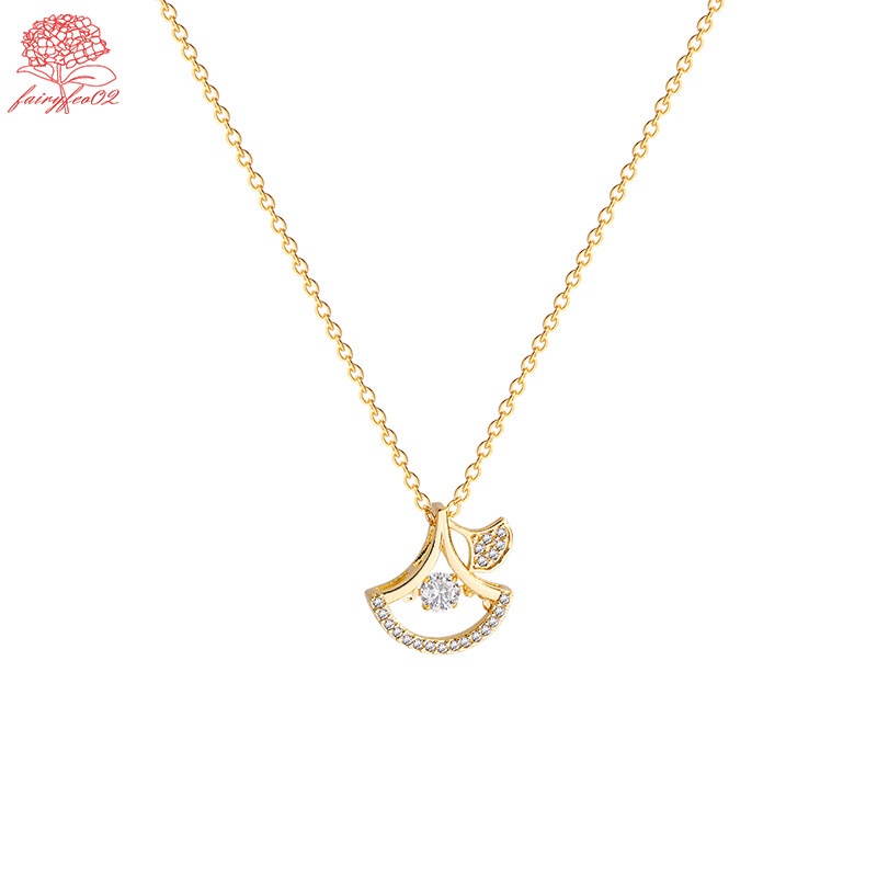 Vòng cổ Mạ Vàng 18K Đính Hạt Giả Ngọc Trai