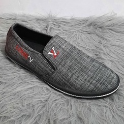 XẢ KHO GIÀY LƯỜI  NAM VẢI JEAM MÀU GHI
