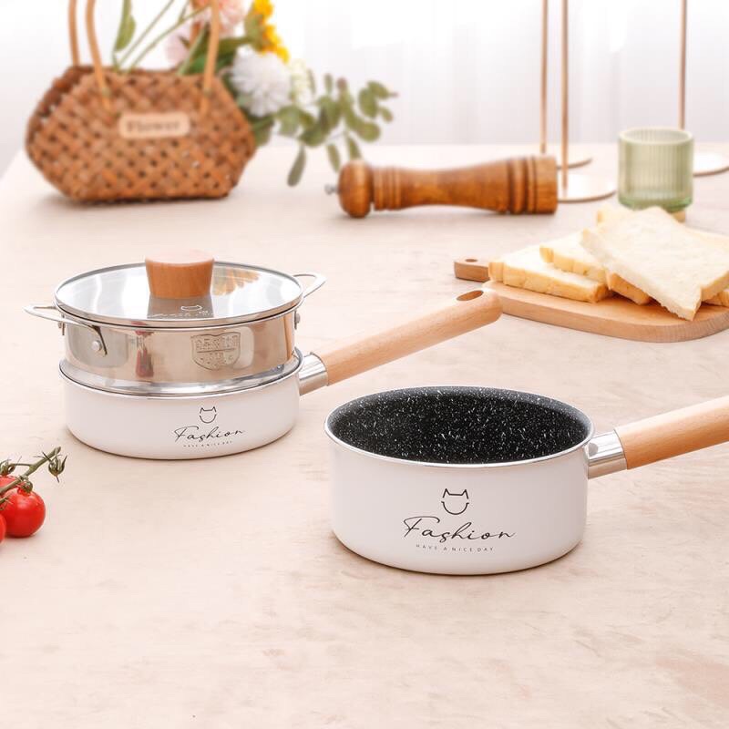 Bộ nồi chảo cho bé ăn dặm,Bộ nồi chảo fashion hàn quốc