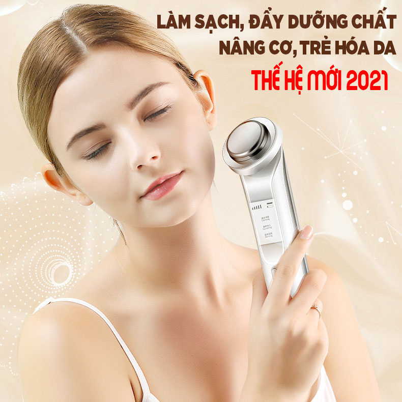 Máy Chăm Sóc Da Mặt, Massage Mặt ION Đa Chức Năng Cao Cấp KD9960 Đi Tinh Chất, Làm Sạch Sâu, Nâng Cơ, Chăm Sóc Mắt