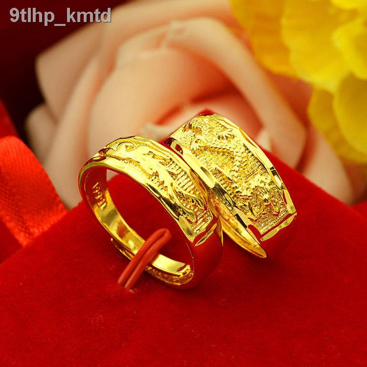 (HÀNG HOT)✹Nhẫn Thần Long Shajin Việt Nam Ngón trỏ Không phai màu Lâu dài Trang sức Nữ Bóng Đôi Mở tay