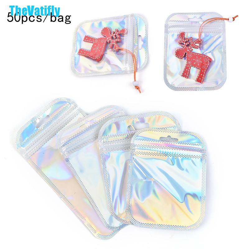 Bộ 50 Chiếc Kẹo Nhôm Laser Hình Chiếc Lá