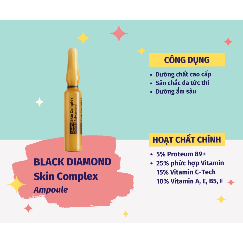 [MARTIDERM] TINH CHẤT DƯỠNG DA AMPOULE TÁCH LẺ MARTIDEM DSP Bright - Photo Age - Black Diamond - Liposome - Night Renew