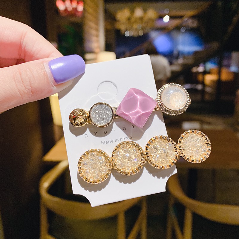 Kẹp tóc đính ngọc trai phong cách Hàn Quốc cho nữ