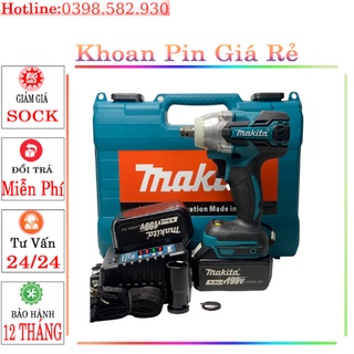 Máy Khoan Pin-Siết Bulong Makita 199V 6Ah động cơ không chổi than, 3 chức năng khoan vit siết mở ốc, lực siết 380NM0