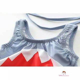 ❤Xzq-2pcs Tập Đi Kid Boy Đồ Bơi Cá Mập Trang Phục Đồ Bơi Bikini Bộ Đồ Đi Biển