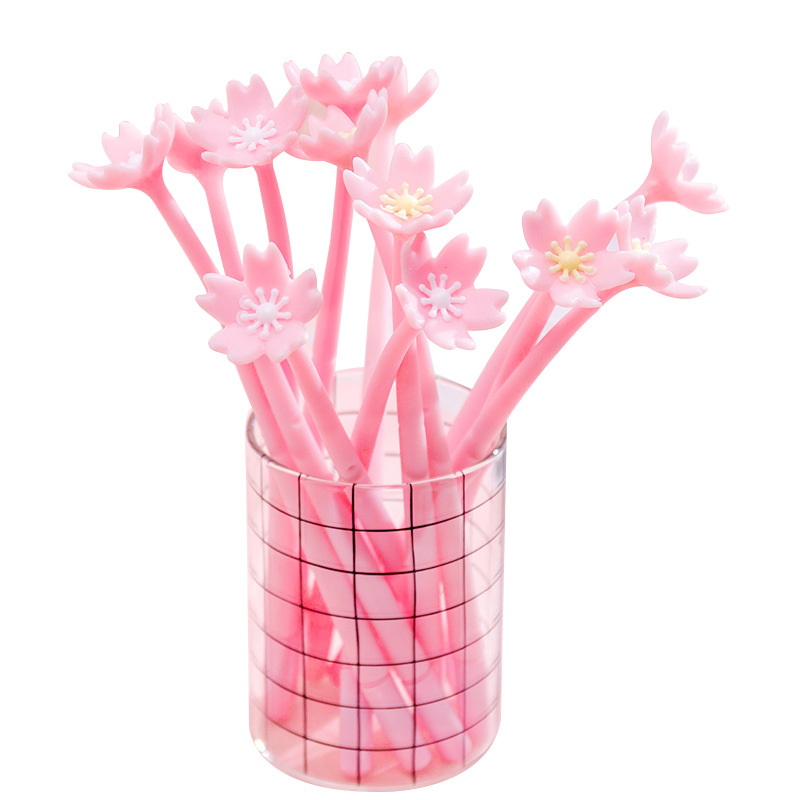 Bút bi gel thiết kế hình hoa anh đào đáng yêu cho học sinh