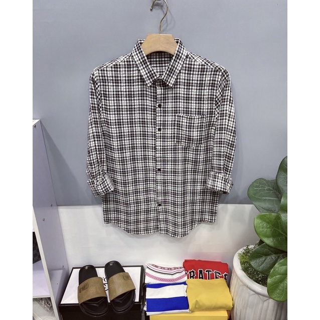 ÁO SƠ MI NAM SỌC CARO SANG TRỌNG , VẢI MỀM MẠI, THOÁNG, MÁT, THẤM HÚT MỒ HÔI TỐT