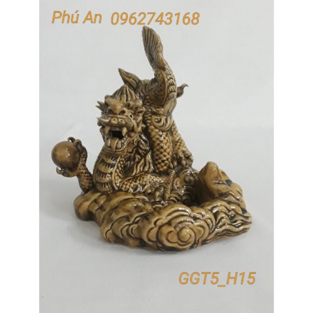Rồng Gạt Tàn_ Gốm sứ Bát Tràng