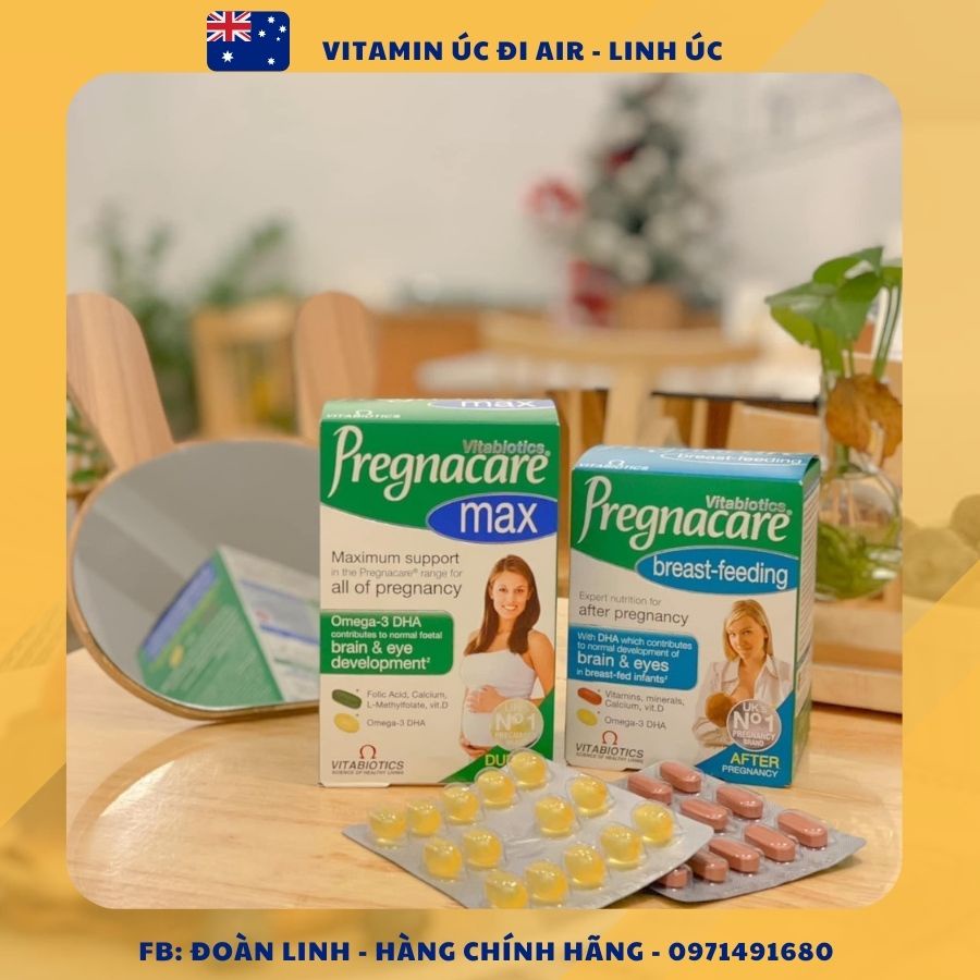 Vitamin bổ sung cho phụ nữ mang thai PREGNACARE MAX, Hàng Chuẩn Anh