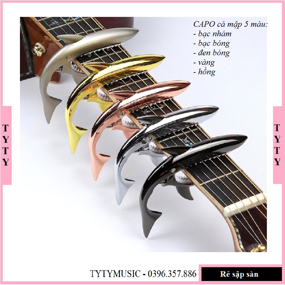 Capo guitar Cá Mập kim loại cao cấp TYTYmusic