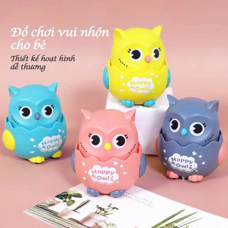 [Freeship Đơn 50k]_ Đồ Chơi Chạy Dây Cót Hình Chim Cú Mèo Dễ Thương Vui Nhộn