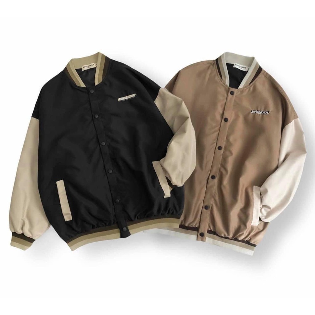 Áo Bomber Dù 2 lớp lót dày siêu chất bóng chày thêu Was - Form chuẩn Unisex Nam Nữ Couple Freesize | BigBuy360 - bigbuy360.vn