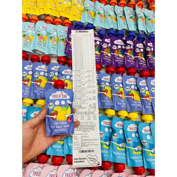 💦💦 HOA QUẢ NGHIỀN HỮU CƠ FRUCHTBAR ĐỨC ĐỦ VỊ CHO BÉ TỪ 6M💦💦
