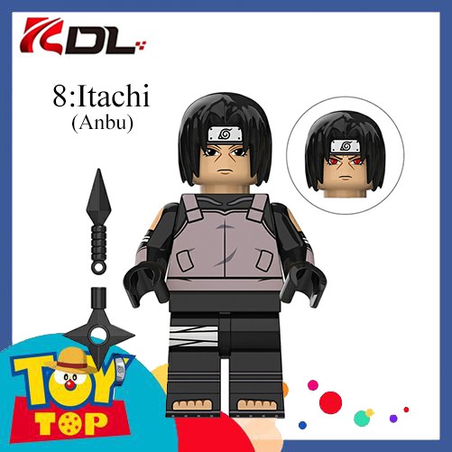 [Một con] Đồ chơi nhân vật Naruto Ninja - Minifigures các mẫu Sasuke , Itachi , Konoha , Hyuga , Uchiha ...KDL 802