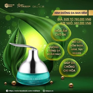 Kem dưỡng trắng da đêm dr.lacir