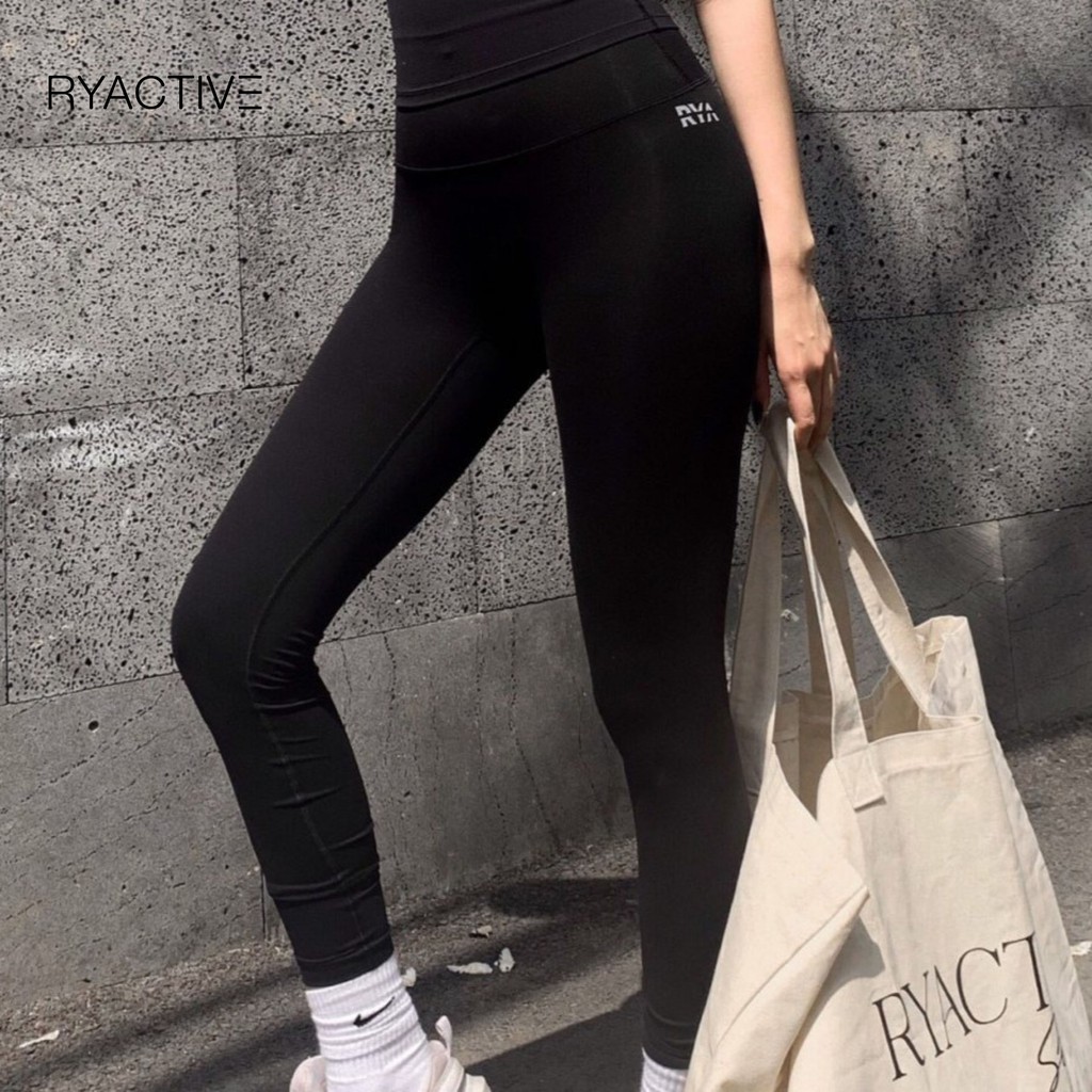 Quần tập yoga/thể thao lưng cao RYACTIVE - RYA Legging Black