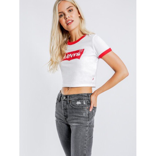 Áo thun croptop Lev xuất xịn