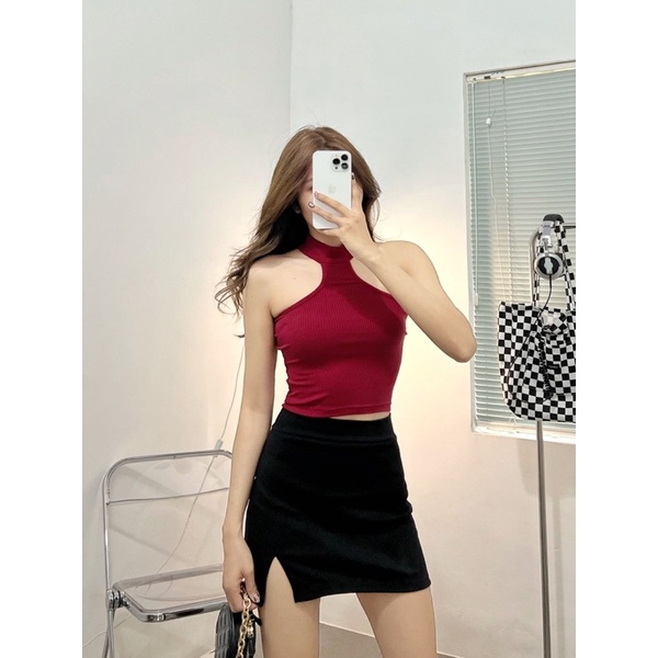 [𝑯𝑶𝑻 𝑰𝑻𝑬𝑴]  Áo ống cổ lọ  HONEY CROPTOP