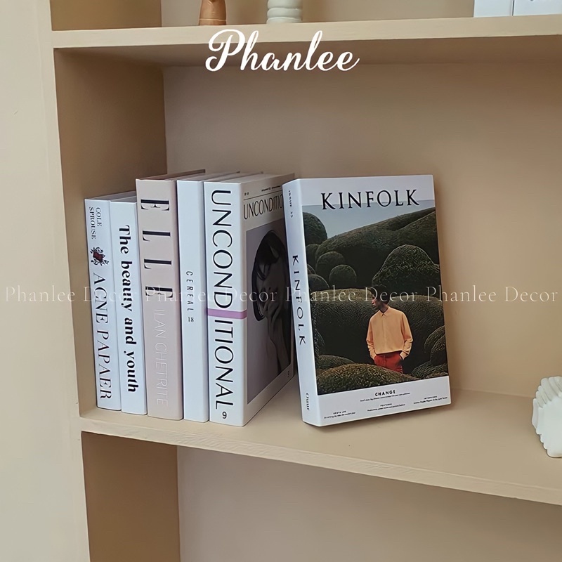 Sách mô hình trang trí decor Phanlee