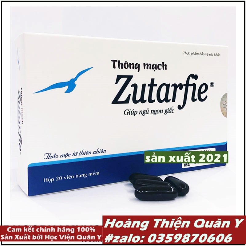 Thông Mạch Zutarfie Hỗ Trợ Ngủ Ngon - Học viện Quân Y