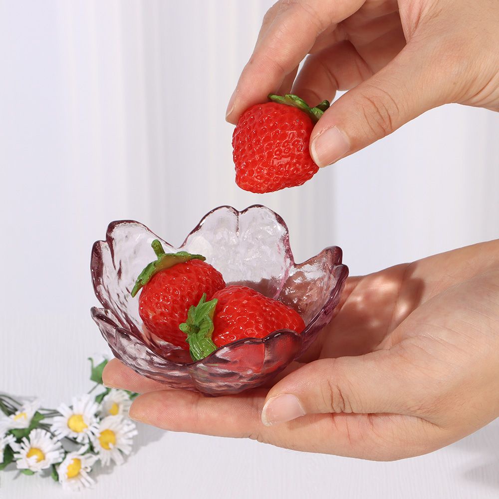 Chén thủy tinh đựng nước chấm hình hoa anh đào phong cách Nhật Bản