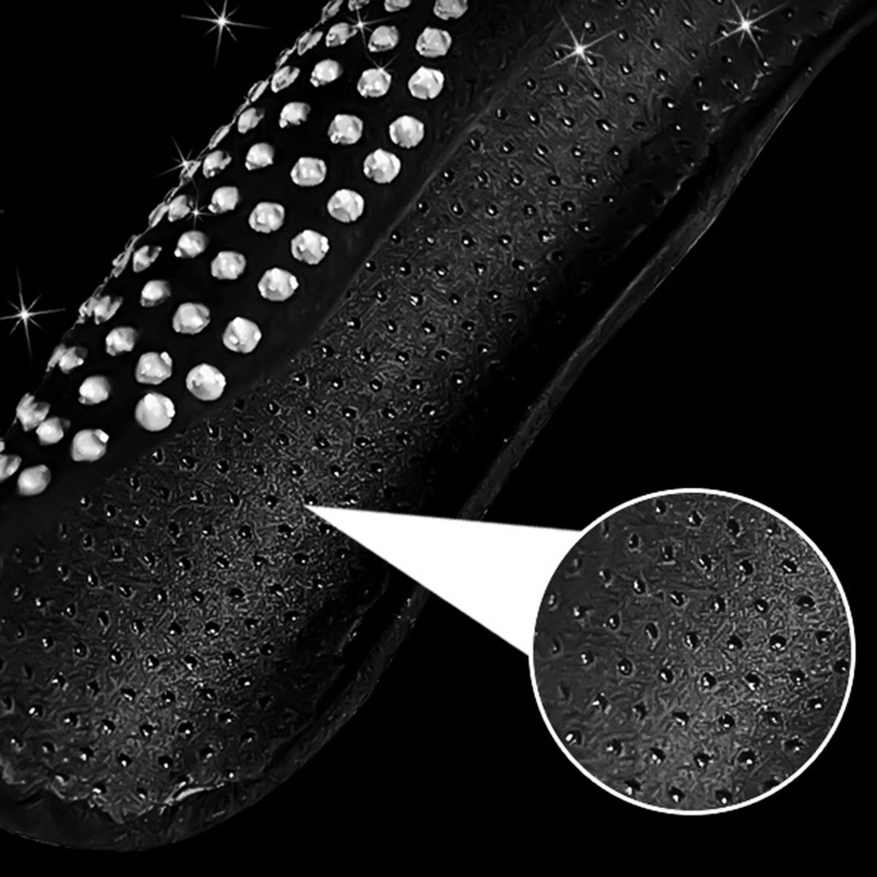 Vỏ Bọc Vô Lăng Xe Hơi 38cm Màu Đỏ Sang Trọng Cho Nữ