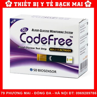 [Hộp 50] Que Thử Đường Huyết SD Code Free [Hàn Quốc]