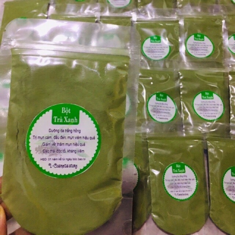 10kg bột trà xanh hút chân không