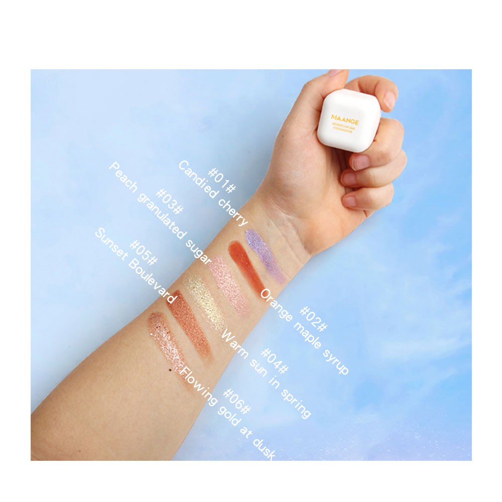 MAGEFY  Bảng phấn mắt đơn sắc đáo Bảng phấn mắt nhũ  lấp lánh phấn mắt trang điểm siêu xinh/6 màu có sẵn | BigBuy360 - bigbuy360.vn