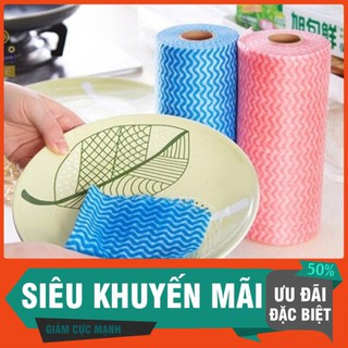 Cuộn khăn giấy lau đa năng 50 tờ