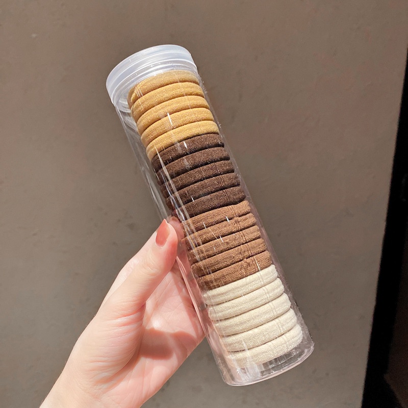 Set 20 dây buộc tóc cao su co giãn không đau nhiều màu sắc phong cách Hàn Quốc cho nữ