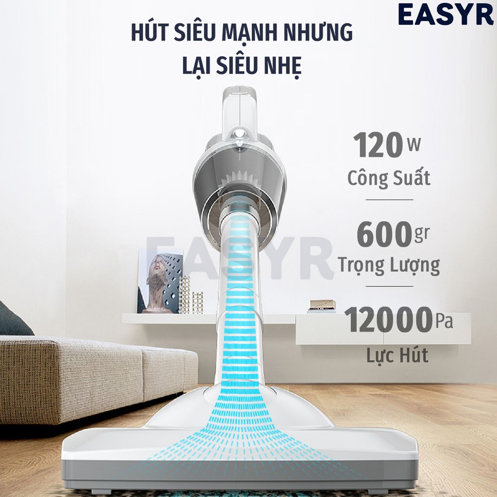 [HÀNG THÁI LAN] MÁY HÚT BỤI KHÔNG DÂY CẦM TAY ĐA NĂNG 4IN1 EASYR [CÓ SẴN] LỰC HÚT 12000PA, SẠC NHANH 2,5TIẾNG [BH 12T]