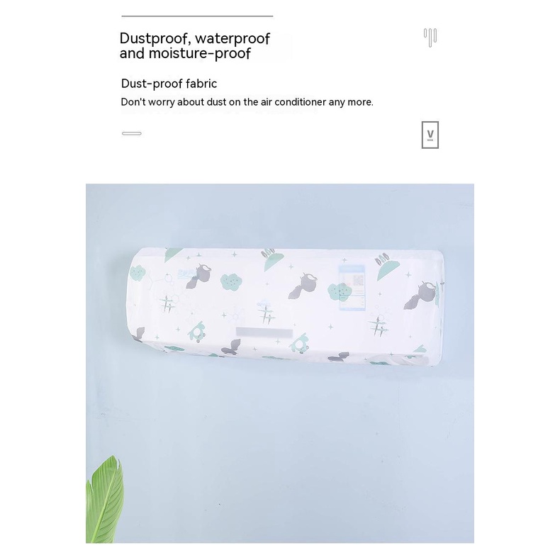 Vỏ Bọc Máy Điều Hòa Chống Bụi In Hoạt Hình Dễ Thương Giặt Được Tiện Dụng Cho Gia Đình