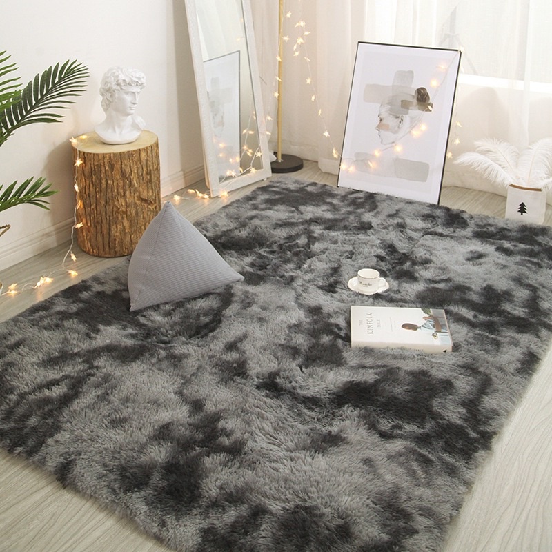 Thảm lông 1m6 x 2m trang trí nhà cửa, thảm lông trải sàn phòng ngủ, khách decor trang trí
