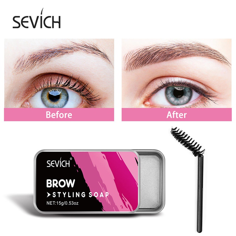 Xà phòng gel tạo kiểu lông mày Sevich chống thấm nước tiện lợi dành cho làm đẹp 15g/ 0.35oz