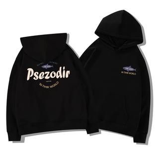 Áo hoodie Ihkke dáng rộng in chữ phong cách thời trang