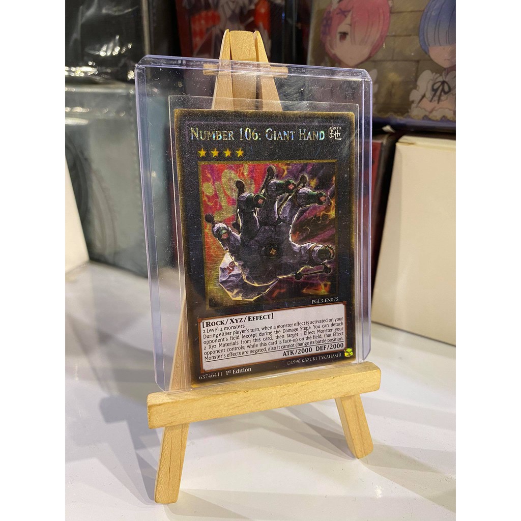 [ Dưa Hấu Yugioh ] Lá bài thẻ bài Number 106 Giant Hand – Gold Super Rare - Tặng bọc bài nhựa bảo quản