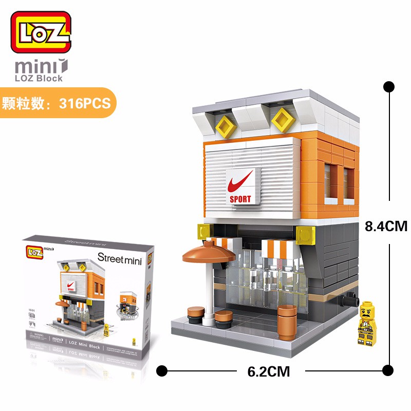{HOT SALE} BILEGOX Combo 4 bộ Lego mini thành phố LOZ- mẫu tùy chọn NLG0050-c8