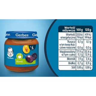 Mận đen nghiền Gerber Nga