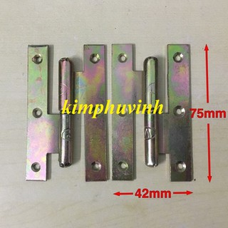 BÔ 2 CÁI 7.5CM - BẢN LỀ CỐI - BẢN LỀ CÂY (1TRÁI + 1PHẢI)
