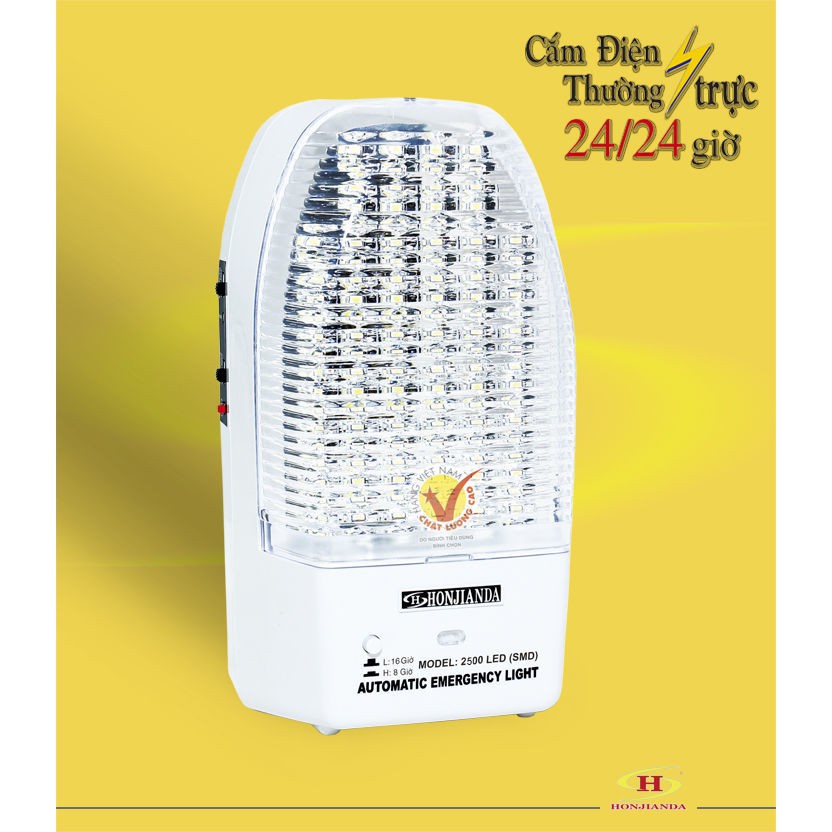 Đèn sạc Led chiếu sáng khẩn cấp 50 Led Honjianda  - HJD2500 | Bảo hành 1 năm