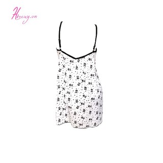 Bộ Đồ Ngủ Nữ Phi Lụa Hisexy Phối Ren Mặc Nhà DN01