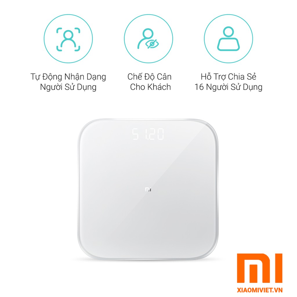 Cân Điện Tử Xiaomi Mi Smart Scale 2 White - Chính hãng DGW