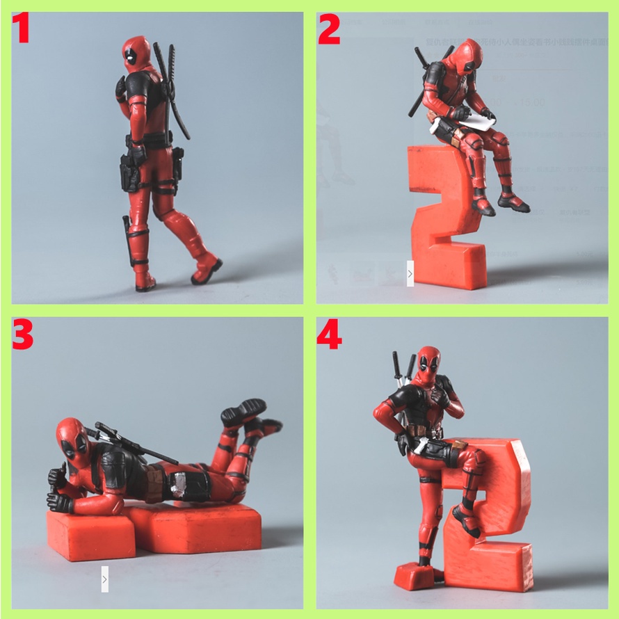 Mô hình nhân vật phim Deadpool mini dành cho trang trí bàn làm việc