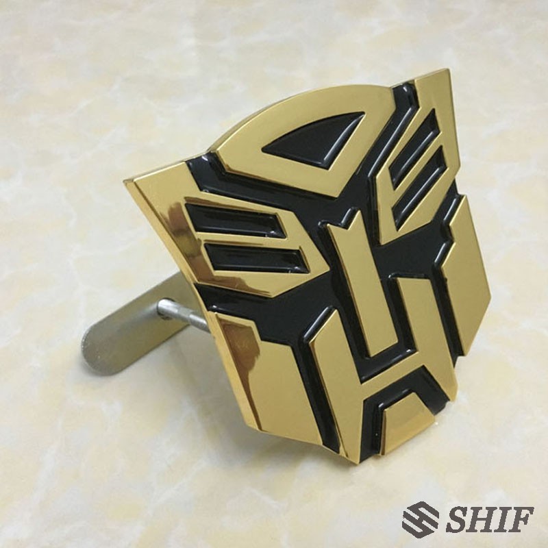 Biểu tượng rô bốt biến hình 1 x 4 inch màu vàng đẹp mắt cho xe hơi