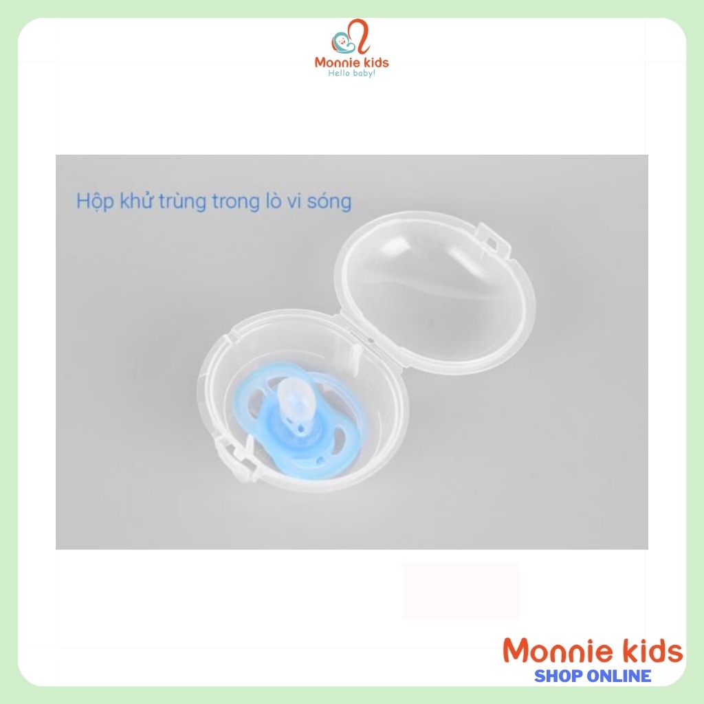 Ti giả cho bé Avent Ultra Air hình khủng long, ty giả thông khí silicone cao cấp 0-6M - Monnie Kids