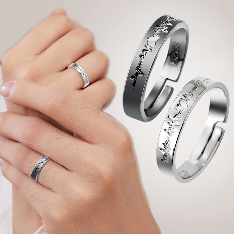 Set 2 Nhẫn Thời Trang Hàn Quốc Cho Cặp Đôi